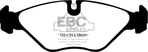 EBC Brakes DP4751R - Гальмівні колодки, дискові гальма autocars.com.ua