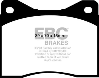 EBC Brakes DP5753/2NDX - Тормозные колодки, дисковые, комплект avtokuzovplus.com.ua