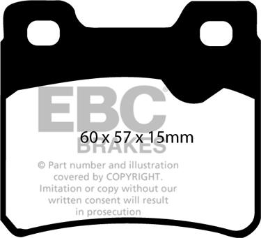 EBC Brakes DP2761 - Гальмівні колодки, дискові гальма autocars.com.ua