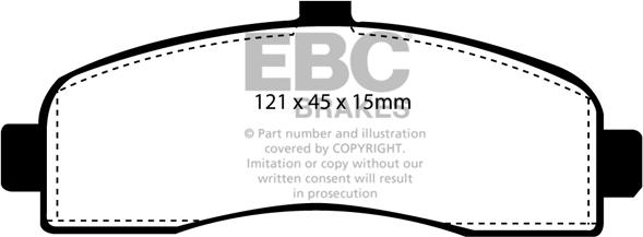 EBC Brakes DP946 - Тормозные колодки, дисковые, комплект avtokuzovplus.com.ua