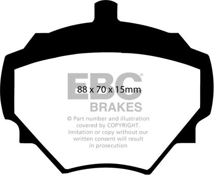 EBC Brakes DP294 - Гальмівні колодки, дискові гальма autocars.com.ua