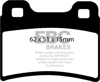 EBC Brakes DP4953R - Гальмівні колодки, дискові гальма autocars.com.ua