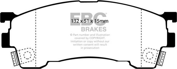 EBC Brakes DP2971 - Гальмівні колодки, дискові гальма autocars.com.ua