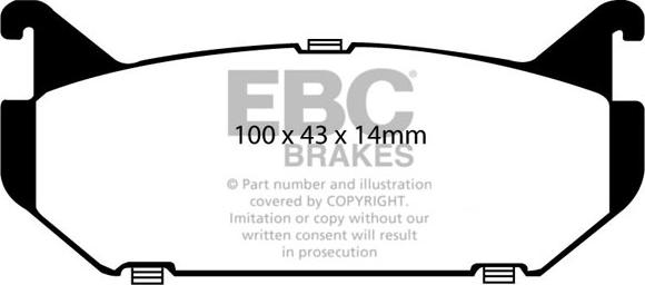 EBC Brakes DP2972 - Гальмівні колодки, дискові гальма autocars.com.ua