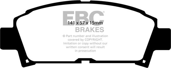 EBC Brakes DP2995 - Гальмівні колодки, дискові гальма autocars.com.ua