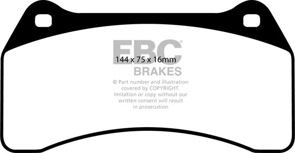 EBC Brakes DP31462C - Тормозные колодки, дисковые, комплект avtokuzovplus.com.ua