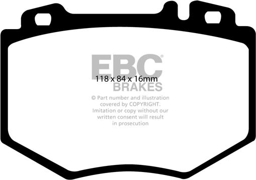 EBC Brakes DP41487R - Гальмівні колодки, дискові гальма autocars.com.ua