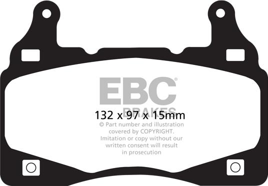 EBC Brakes DP31895C - Гальмівні колодки, дискові гальма autocars.com.ua