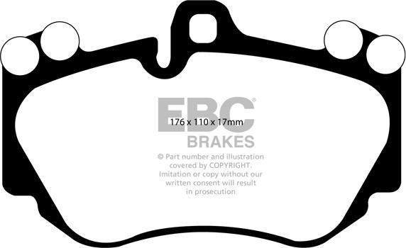 EBC Brakes DP31905C - Гальмівні колодки, дискові гальма autocars.com.ua
