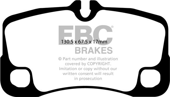 EBC Brakes DP51930NDX - Гальмівні колодки, дискові гальма autocars.com.ua