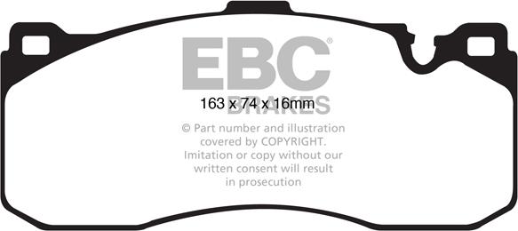 EBC Brakes DP31995C - Тормозные колодки, дисковые, комплект avtokuzovplus.com.ua