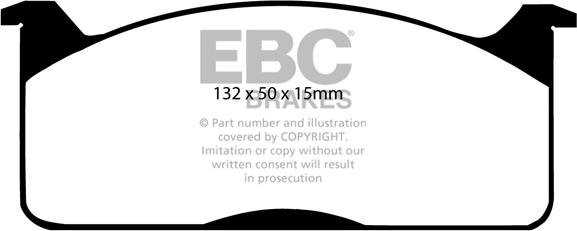 EBC Brakes DP321 - Гальмівні колодки, дискові гальма autocars.com.ua