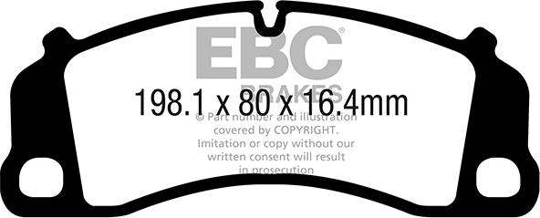 EBC Brakes DP32206C - Гальмівні колодки, дискові гальма autocars.com.ua