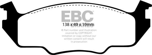 EBC Brakes DP366/2 - Гальмівні колодки, дискові гальма autocars.com.ua