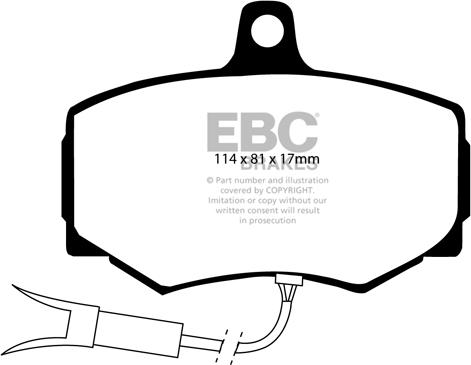 EBC Brakes DP3756/2C - Гальмівні колодки, дискові гальма autocars.com.ua
