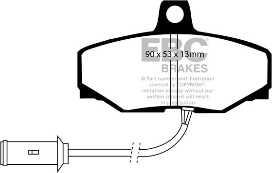 EBC Brakes DP3757C - Гальмівні колодки, дискові гальма autocars.com.ua