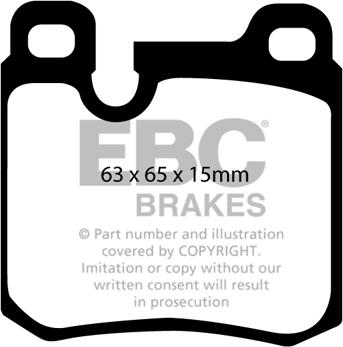 EBC Brakes DP3996C - Гальмівні колодки, дискові гальма autocars.com.ua