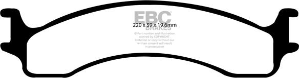 EBC Brakes DP41307R - Гальмівні колодки, дискові гальма autocars.com.ua