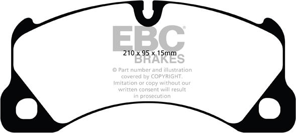 EBC Brakes DP41835R - Гальмівні колодки, дискові гальма autocars.com.ua