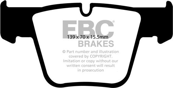 EBC Brakes DP41941R - Гальмівні колодки, дискові гальма autocars.com.ua