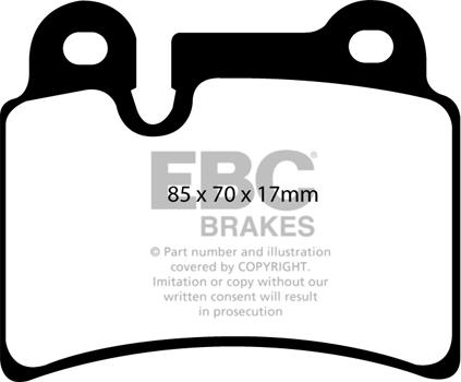 EBC Brakes DP41944R - Гальмівні колодки, дискові гальма autocars.com.ua