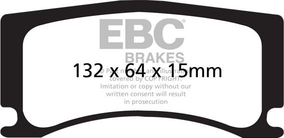 EBC Brakes DP42112R - Гальмівні колодки, дискові гальма autocars.com.ua