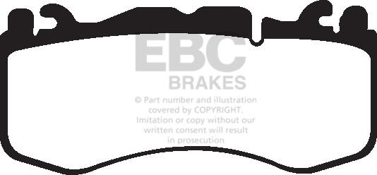 EBC Brakes DP42174R - Гальмівні колодки, дискові гальма autocars.com.ua