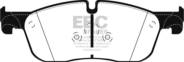EBC Brakes DP42255R - Гальмівні колодки, дискові гальма autocars.com.ua