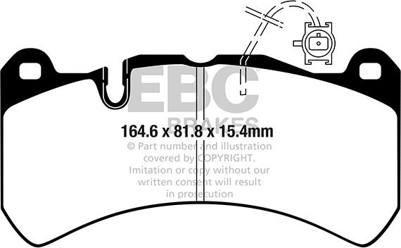 EBC Brakes DP52354NDX - Гальмівні колодки, дискові гальма autocars.com.ua