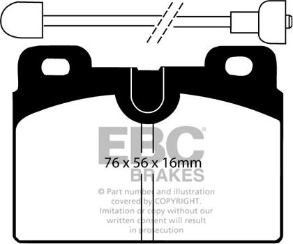 EBC Brakes DP428 - Тормозные колодки, дисковые, комплект avtokuzovplus.com.ua