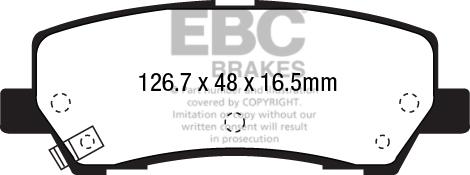 EBC Brakes DP43041R - Тормозные колодки, дисковые, комплект avtokuzovplus.com.ua