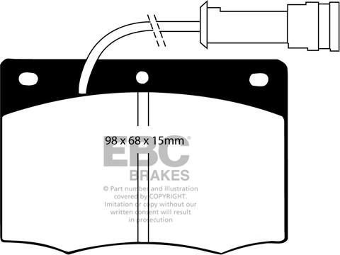 EBC Brakes DP437 - Гальмівні колодки, дискові гальма autocars.com.ua