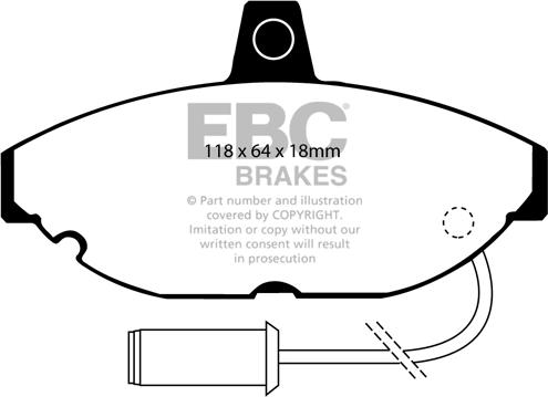 EBC Brakes DP4467R - Гальмівні колодки, дискові гальма autocars.com.ua