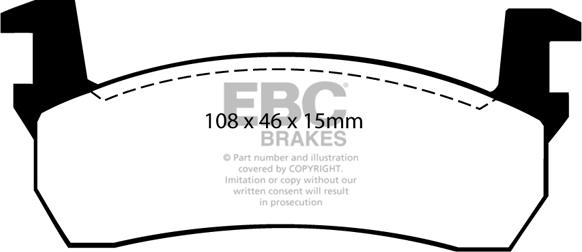 EBC Brakes DP484 - Гальмівні колодки, дискові гальма autocars.com.ua