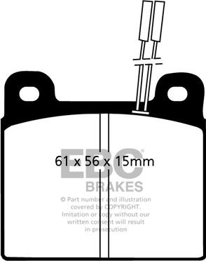 EBC Brakes DP507 - Тормозные колодки, дисковые, комплект avtokuzovplus.com.ua