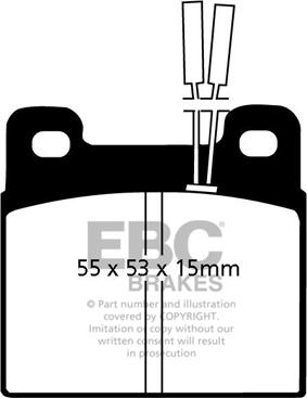 EBC Brakes DP508 - Тормозные колодки, дисковые, комплект avtokuzovplus.com.ua