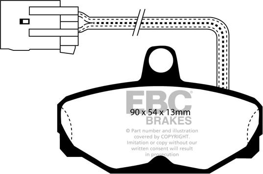 EBC Brakes DP571/2 - Гальмівні колодки, дискові гальма autocars.com.ua