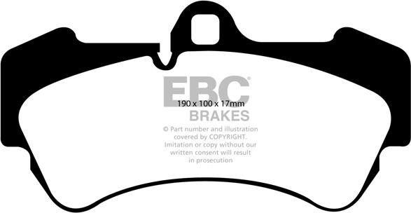 EBC Brakes DP61521 - Гальмівні колодки, дискові гальма autocars.com.ua