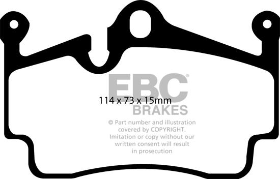 EBC Brakes DP81920RP1 - Комплект високоефективних гальмівних колодок autocars.com.ua