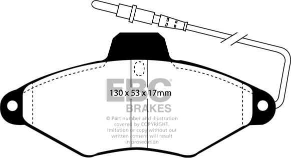 EBC Brakes DP942 - Тормозные колодки, дисковые, комплект avtokuzovplus.com.ua