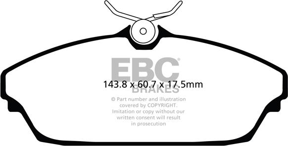 EBC Brakes DPX2072 - Гальмівні колодки, дискові гальма autocars.com.ua