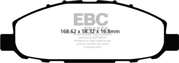 EBC Brakes DPX2116 - Гальмівні колодки, дискові гальма autocars.com.ua