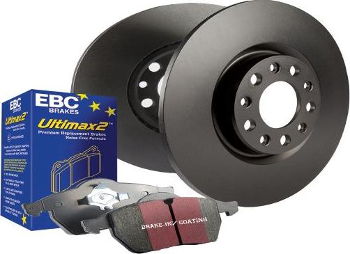 EBC Brakes PDKF2075 - Комплект экономичных тормозов avtokuzovplus.com.ua