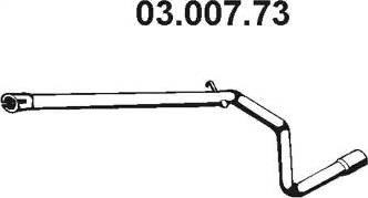 Eberspächer 03.007.73 - Труба вихлопного газу autocars.com.ua