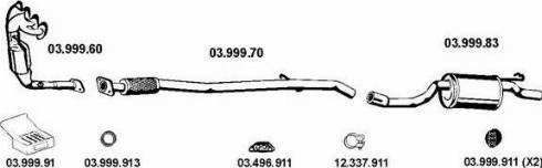 Eberspächer 032046 - Система випуску ОГ autocars.com.ua