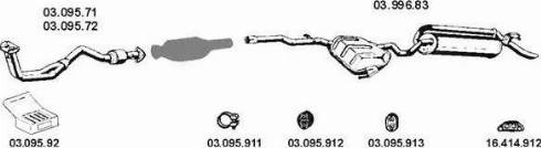 Eberspächer 032067 - Система випуску ОГ autocars.com.ua