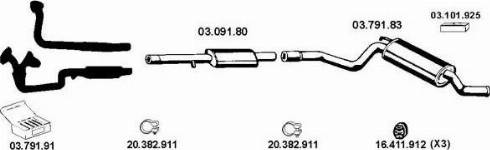 Eberspächer 032097 - Система випуску ОГ autocars.com.ua