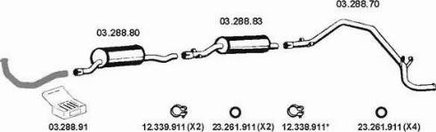 Eberspächer 032103 - Система випуску ОГ autocars.com.ua