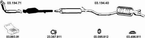 Eberspächer 032114 - Система випуску ОГ autocars.com.ua