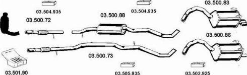 Eberspächer 032187 - Система випуску ОГ autocars.com.ua